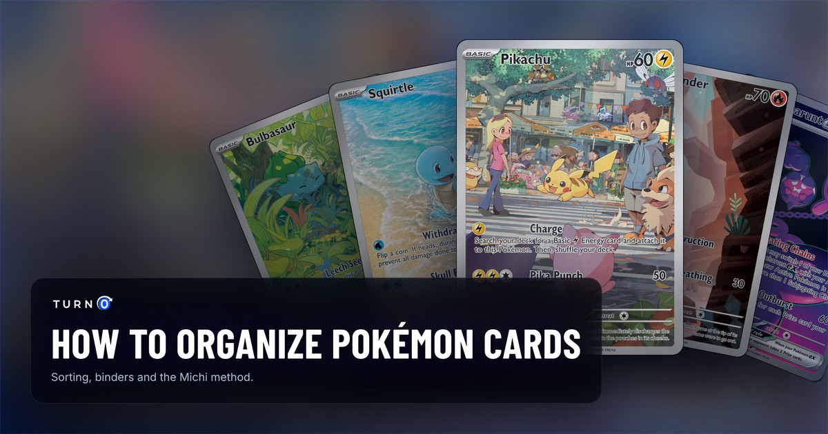 Five Pokémon cards fanned out: the 151 Illustration Rares of Bulbasaur, Squirtle, Pikachu in front and Charmander, and Shrouded Fable's Pecharunt ex, Pokédex number 1025.