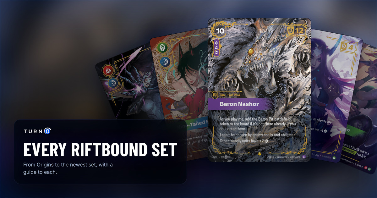 Nashor Riftbound Every Riftbound Set, in Release Order | TurnZero HQ