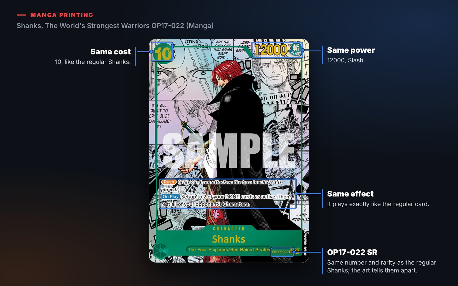 Standard Set Vs Parallel Set One Piece Manga Cards: Every Manga Rare and Its Price | TurnZero HQ